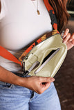 Orange Pumpkin Sunflower Halloween Graphic Crossbody Bag - Aaria Tees Aaria Tees