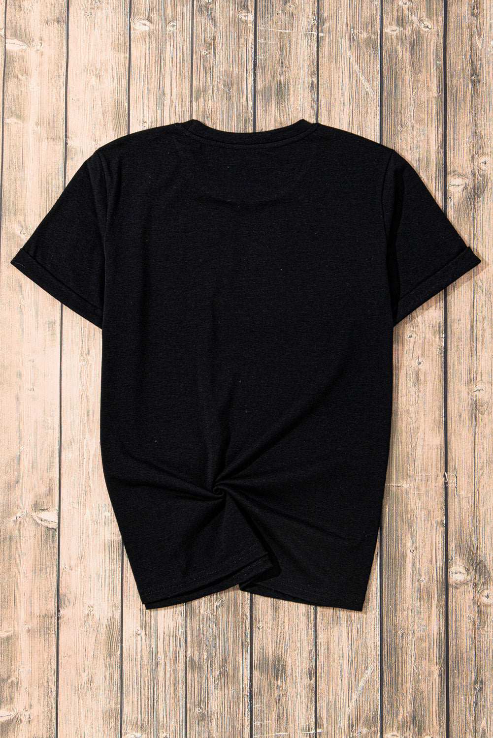 Black Checkerboard Bowknot Graphic Crewneck T Shirt - Aaria Tees Aaria Tees
