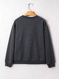 Cowboy Queen Card Drop Shoulder Graphic Sweatshirt Aaria Tees