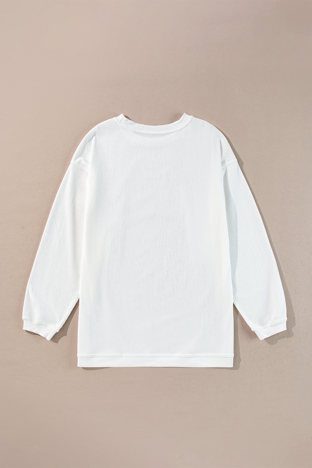 White Glittering Heart Printed Corded Valentines Pullover Sweatshirt - Aaria Tees Aaria Tees