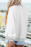 Light Grey MS MISSISSIPPI Double Side Printed Mock Neck Reversible Sweatshirt - Aaria Tees Aaria Tees