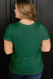 Dark Green Faux Patchwork Mallard Duck Plus Size Graphic Tee - Aaria Tees Aaria Tees