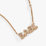 'Babe' Bubble Crystal Pendant Necklace - Aaria Tees Aaria Tees