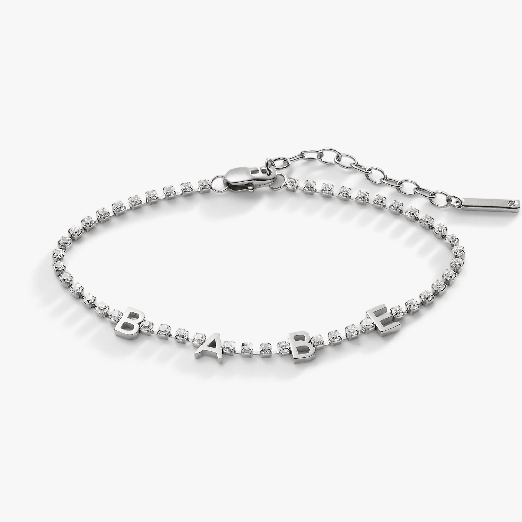 "Babe" Crystal Tennis Bracelet - Aaria Tees Aaria Tees