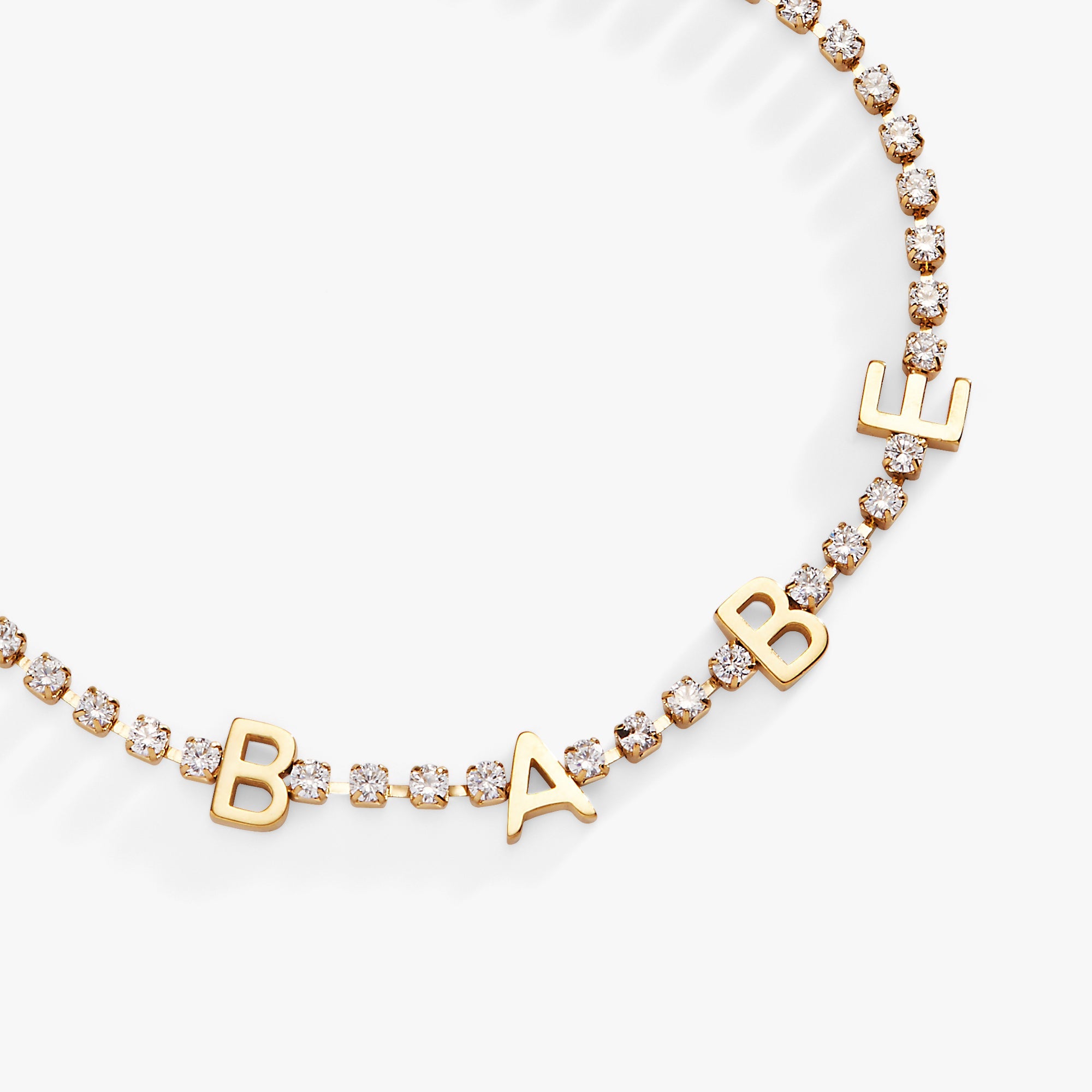 "Babe" Crystal Tennis Bracelet - Aaria Tees Aaria Tees