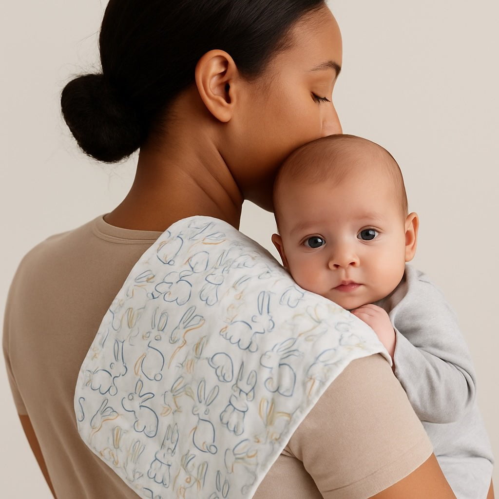 burp cloth | bunnies - Aaria Tees Aaria Tees