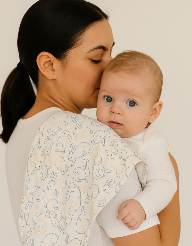 burp cloth | bunnies - Aaria Tees Aaria Tees