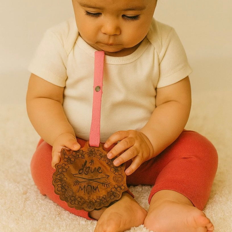 wood stroller toy | love mom - Aaria Tees Aaria Tees