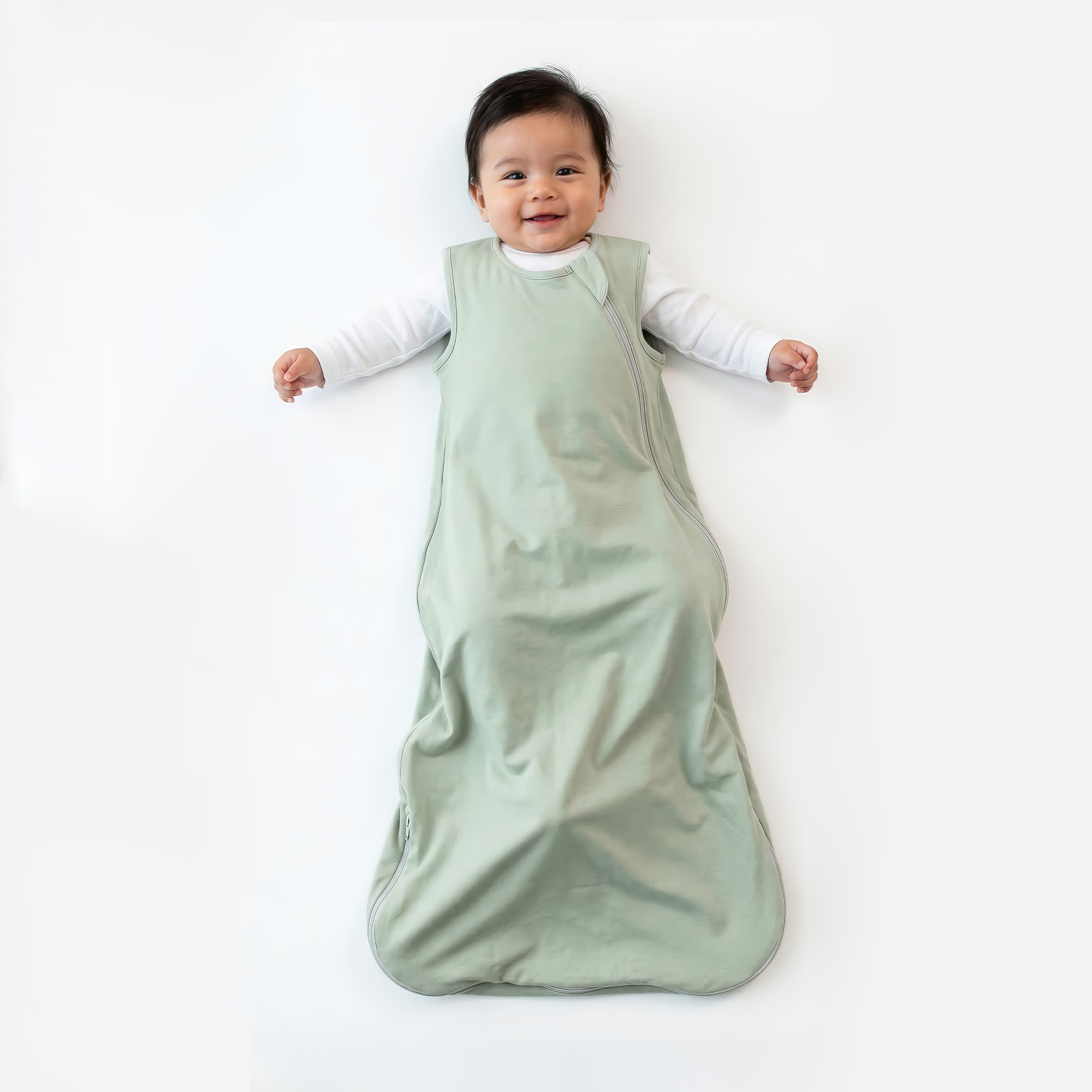 Bamboo Sleep Sack 1.0 TOG in Sage Green - Aaria Tees Aaria Tees