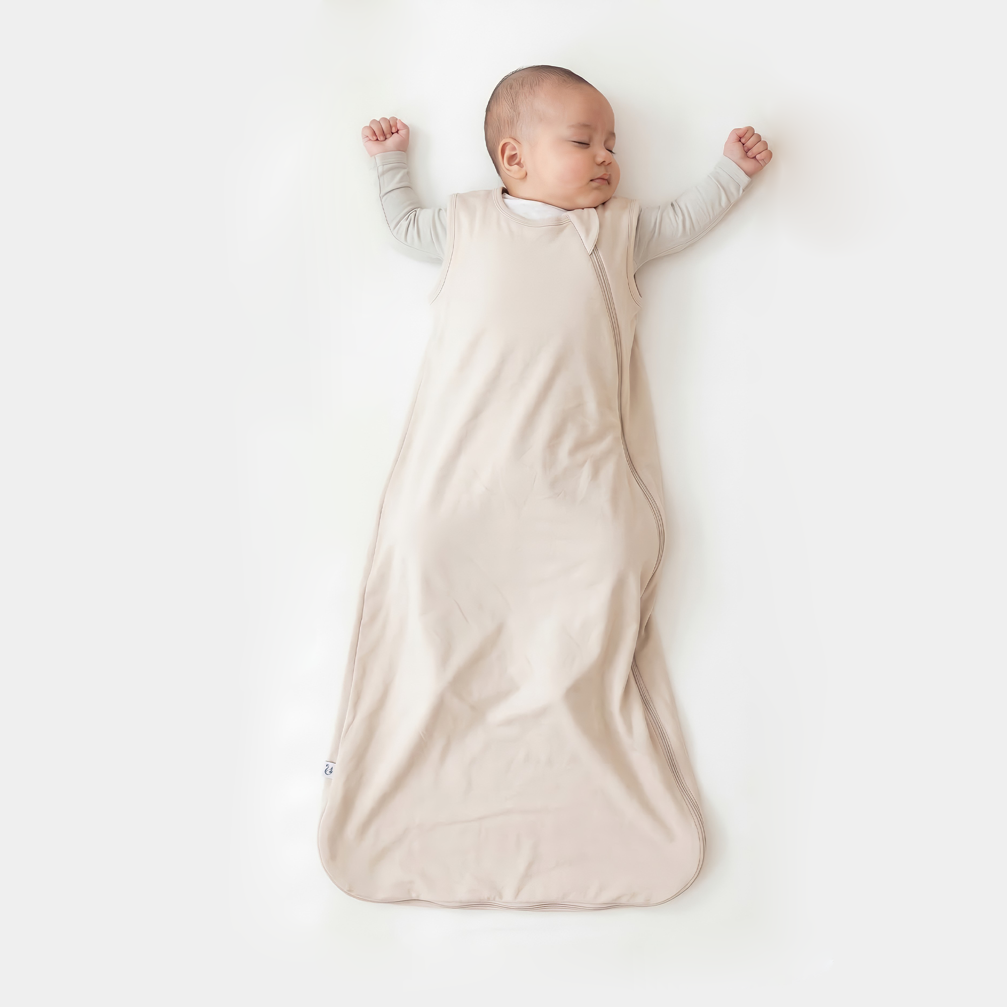 Bamboo Sleep Sack 0.5 TOG in Sand - Aaria Tees Aaria Tees