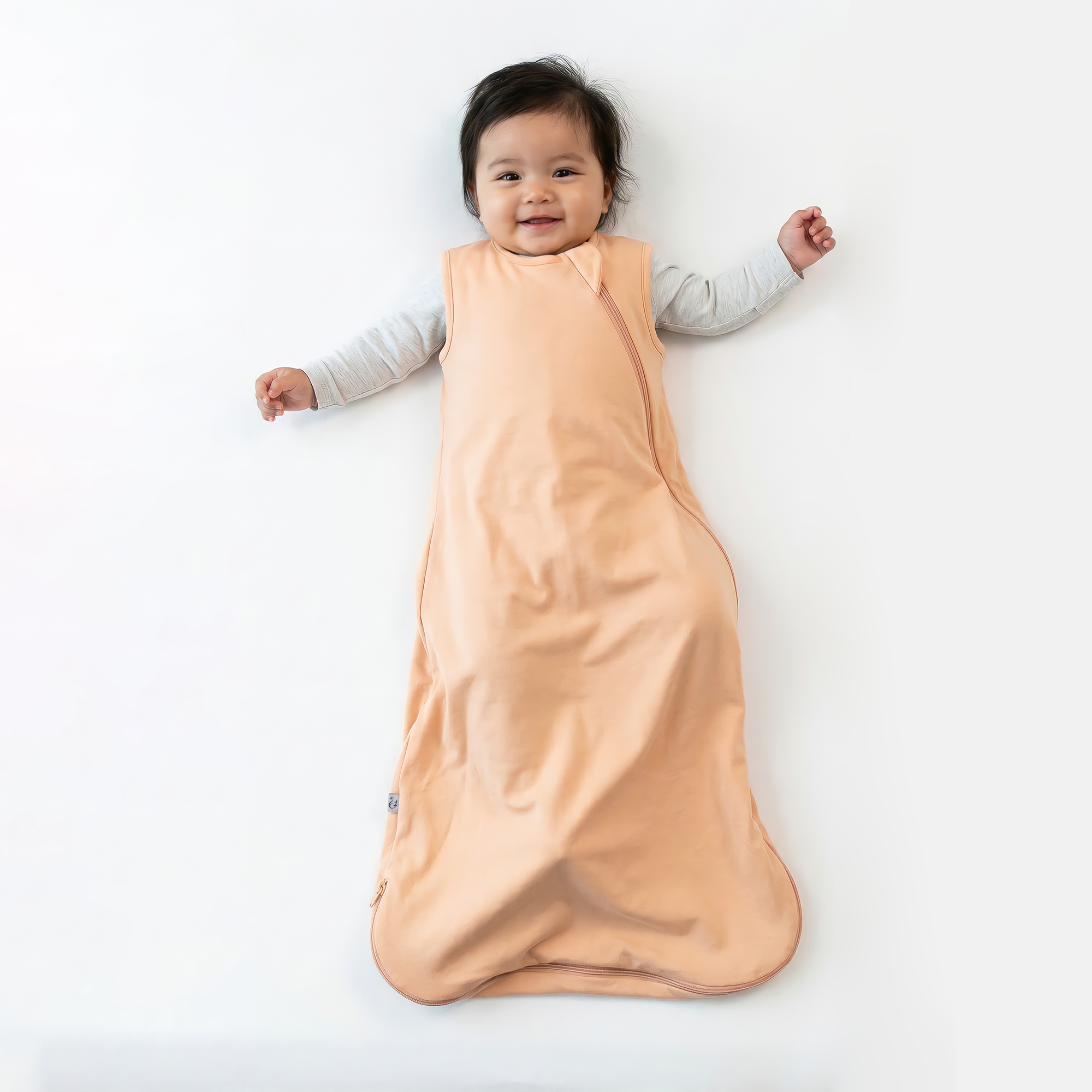 Peach Fuzz 0.5 TOG Bamboo Sleep Sack - Aaria Tees Aaria Tees