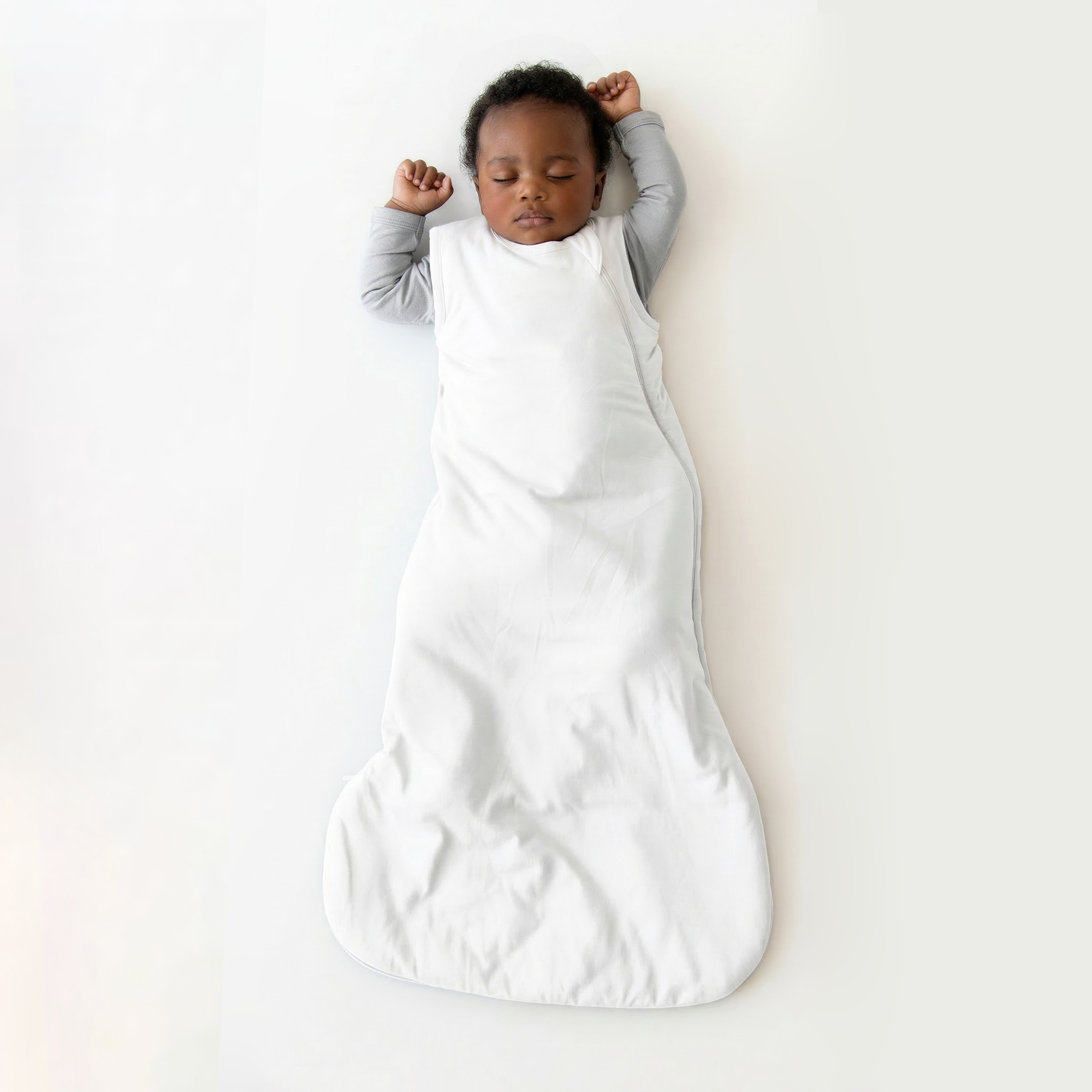 Bamboo Sleep Sack 0.5 TOG in White - Aaria Tees Aaria Tees