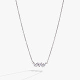 Crystal Baguette Bar Necklace - Aaria Tees Aaria Tees