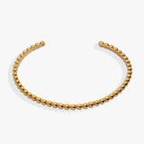 Gold Beaded Cuff Bracelet - Aaria Tees Aaria Tees