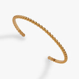 Gold Beaded Cuff Bracelet - Aaria Tees Aaria Tees