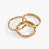 Ball Stacking Ring Set of 3 - Aaria Tees Aaria Tees
