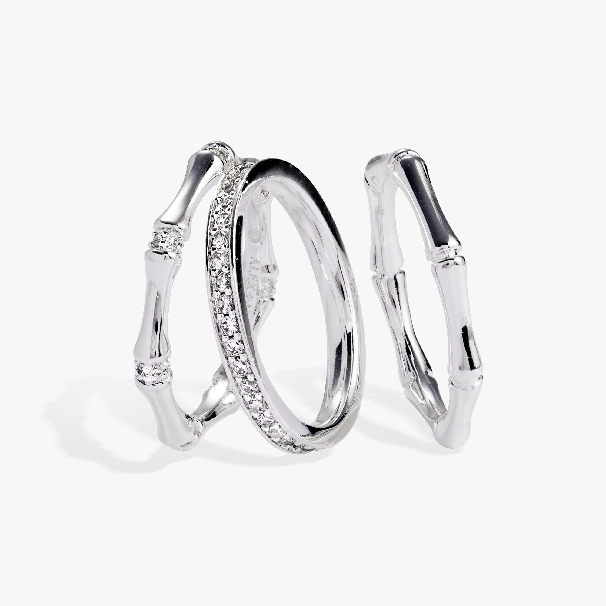 Bamboo Trio Ring Set - Aaria Tees Aaria Tees