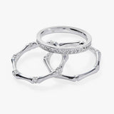Bamboo Trio Ring Set - Aaria Tees Aaria Tees