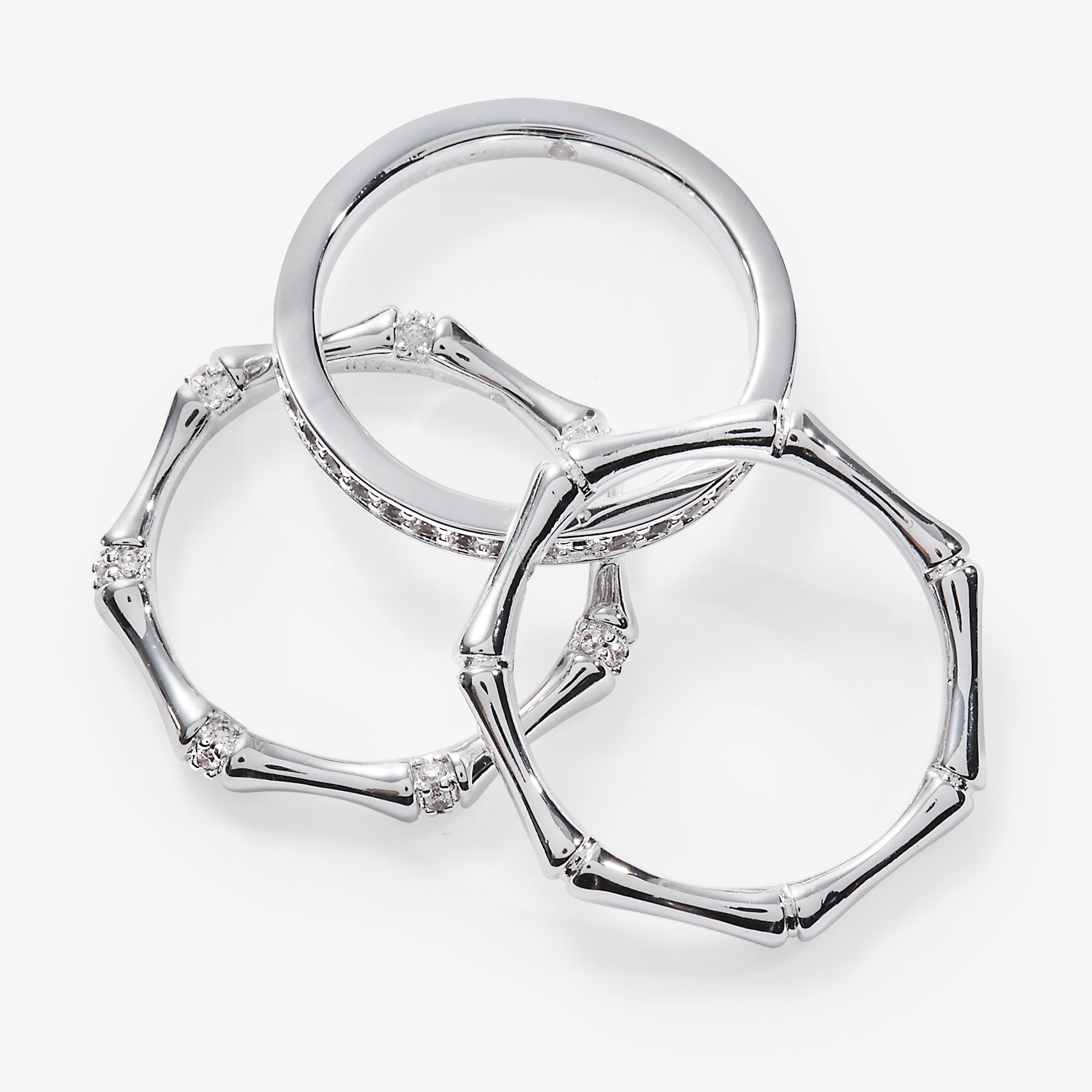 Bamboo Trio Ring Set - Aaria Tees Aaria Tees