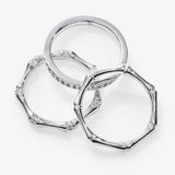 Bamboo Trio Ring Set - Aaria Tees Aaria Tees