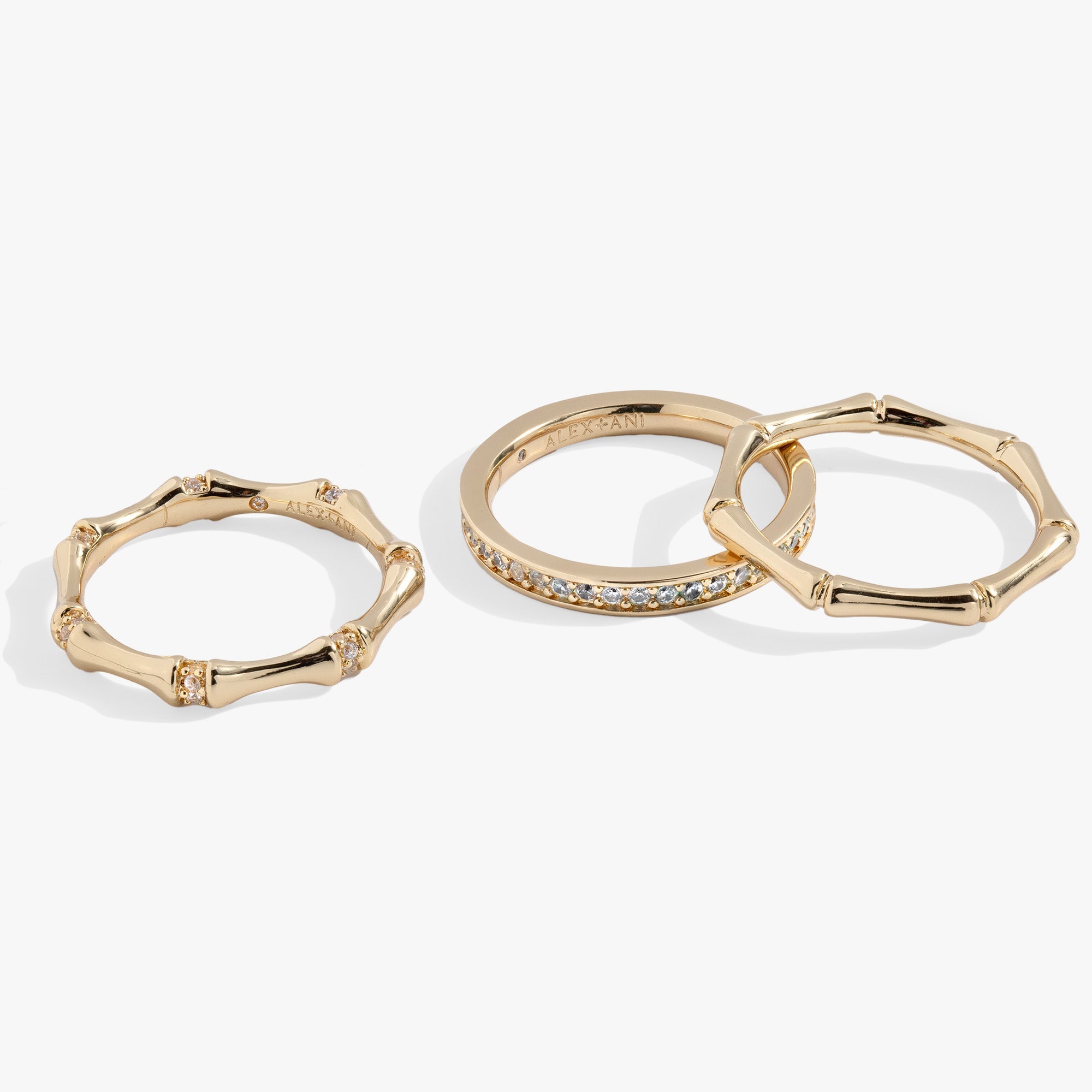 Bamboo Trio Ring Set - Aaria Tees Aaria Tees