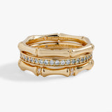 Bamboo Trio Ring Set - Aaria Tees Aaria Tees