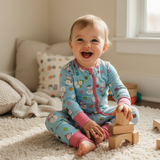 Snowman bamboo zippie - Aaria Tees Aaria Tees