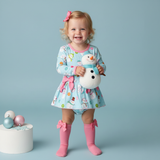 Bamboo snowman dress with snap bottom - Aaria Tees Aaria Tees