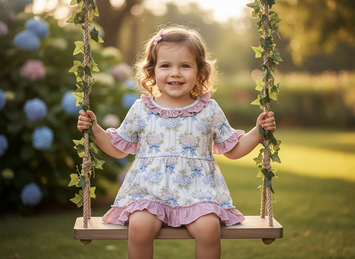 Bamboo hydrangea romper - Aaria Tees Aaria Tees