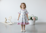 Hydrangea Dreams Bamboo Twirl Dress - Aaria Tees Aaria Tees