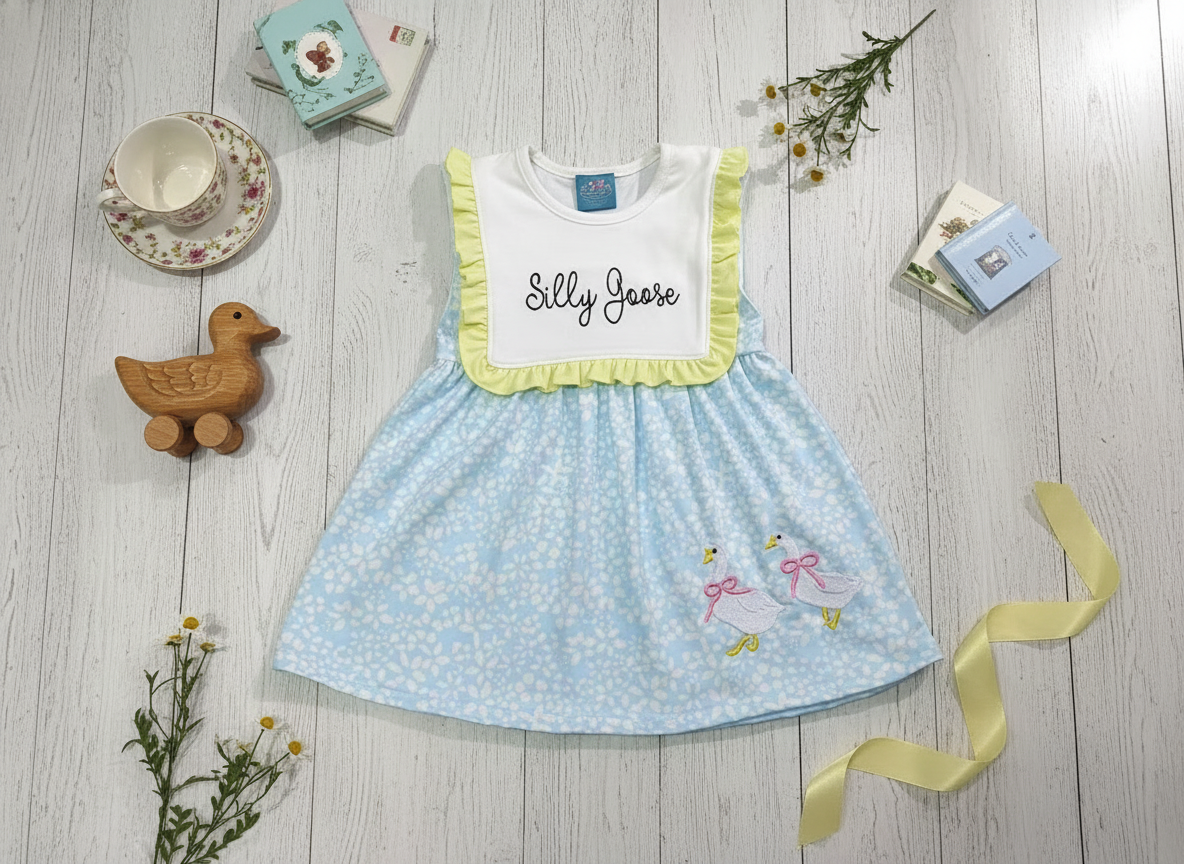 Silly goose cotton dress - Aaria Tees