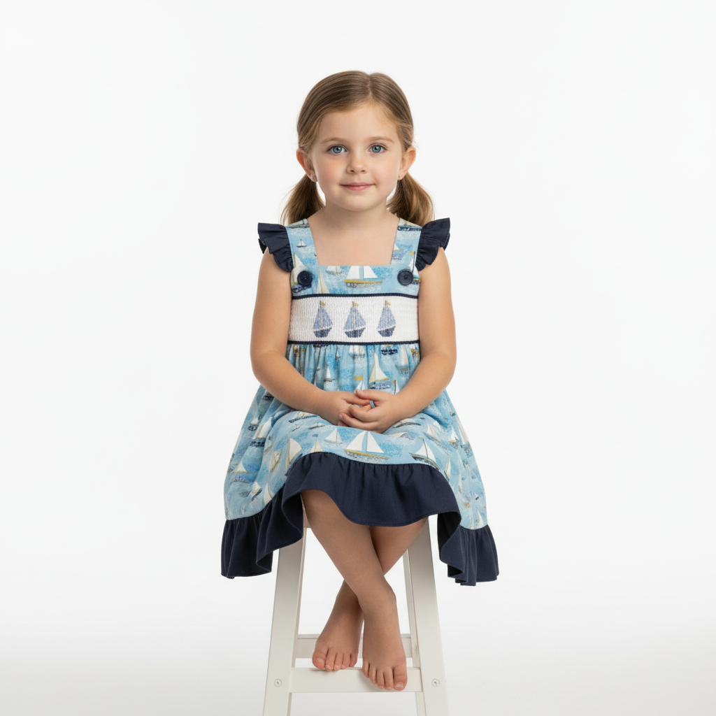 Sail away ruffle dress - Aaria Tees Aaria Tees