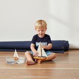 Sailboat Smocked Short set - Aaria Tees Aaria Tees