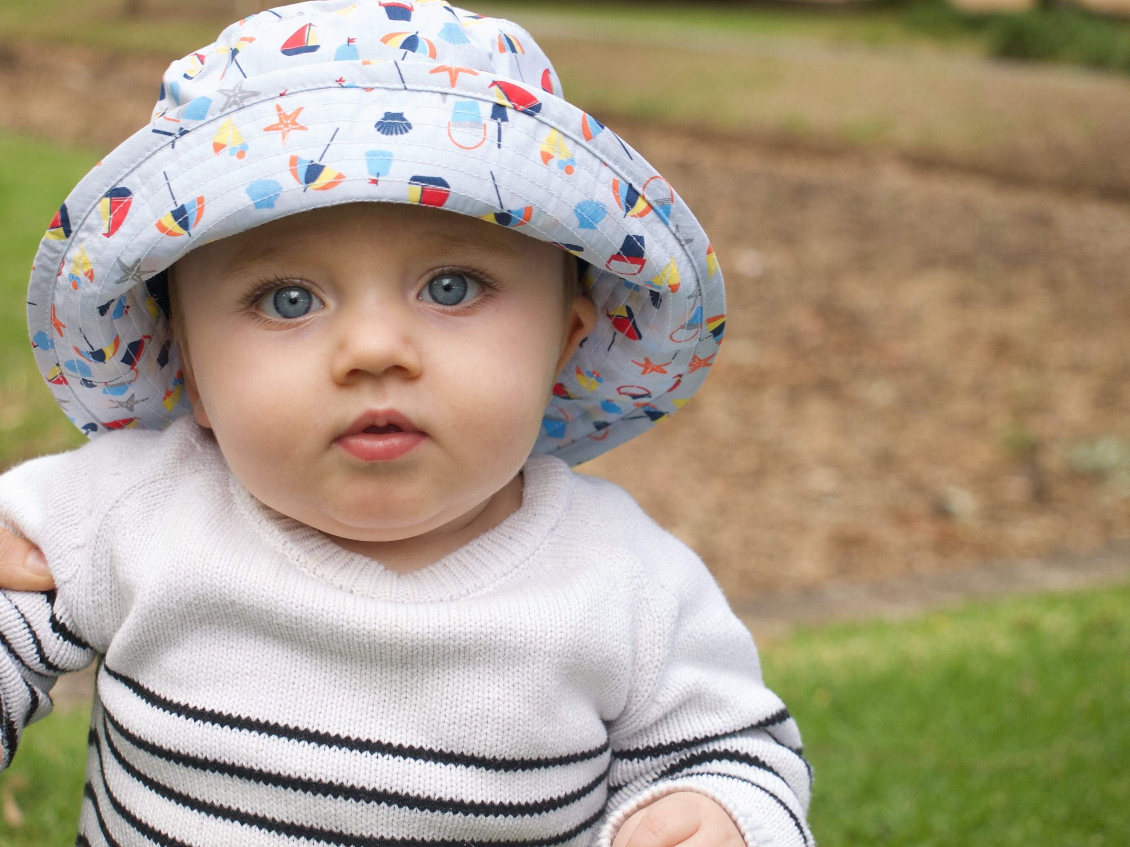Childrens Sun Hats with UPF 50+ Protection with Toggle - Aaria Tees Aaria Tees