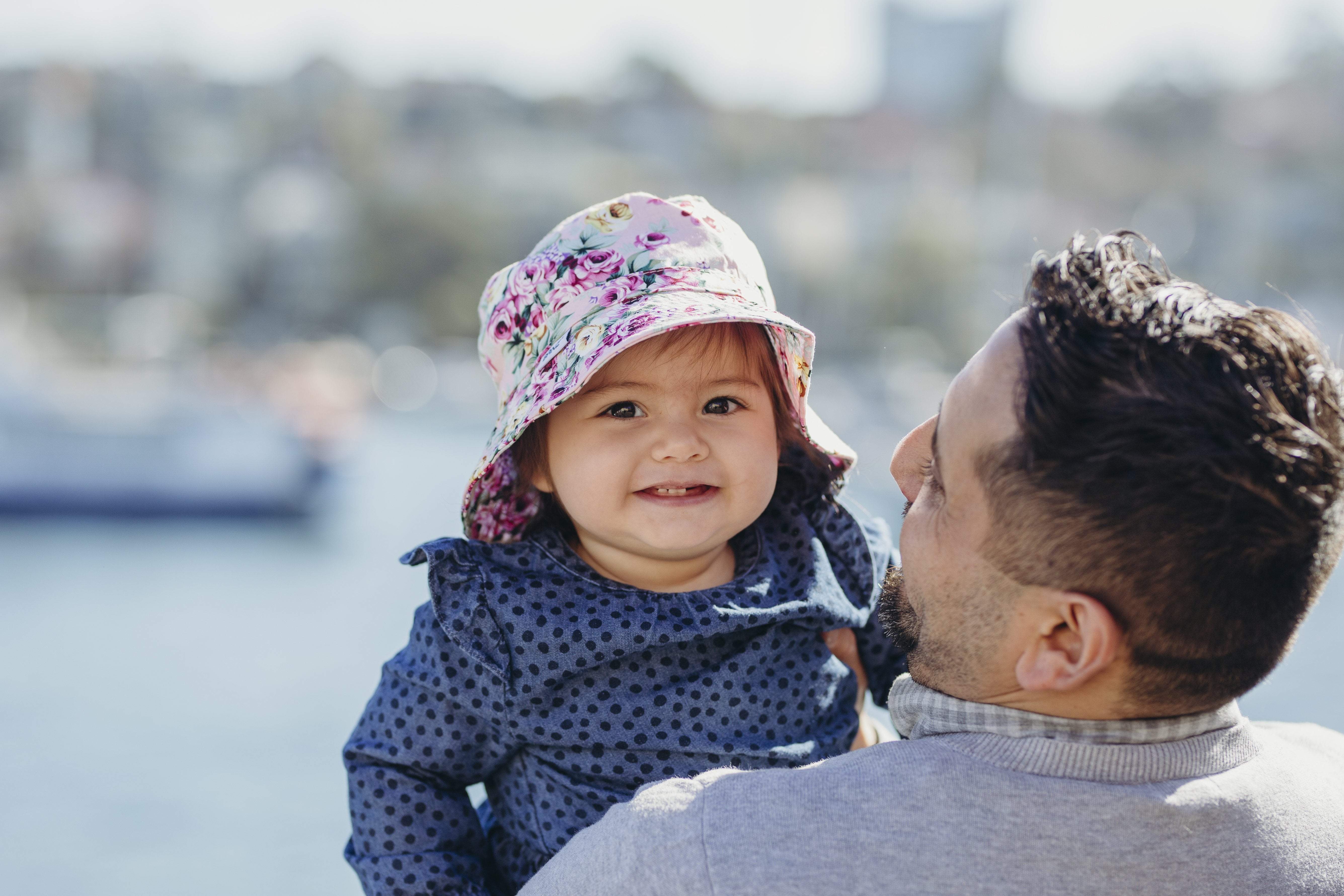 Girls Sun Hats with UPF 50+ Protection with Bow - Aaria Tees Aaria Tees