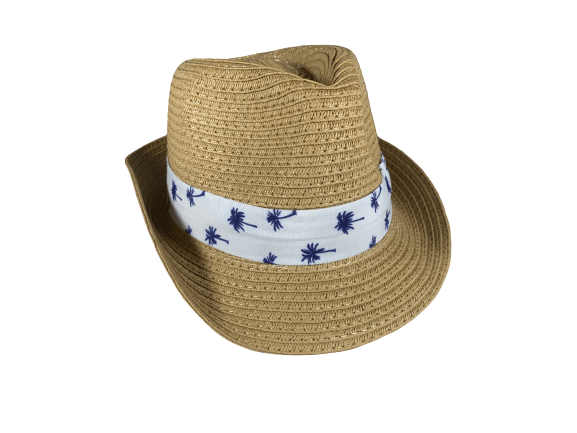 Fedora Sunhat with Band Detail - Aaria Tees Aaria Tees