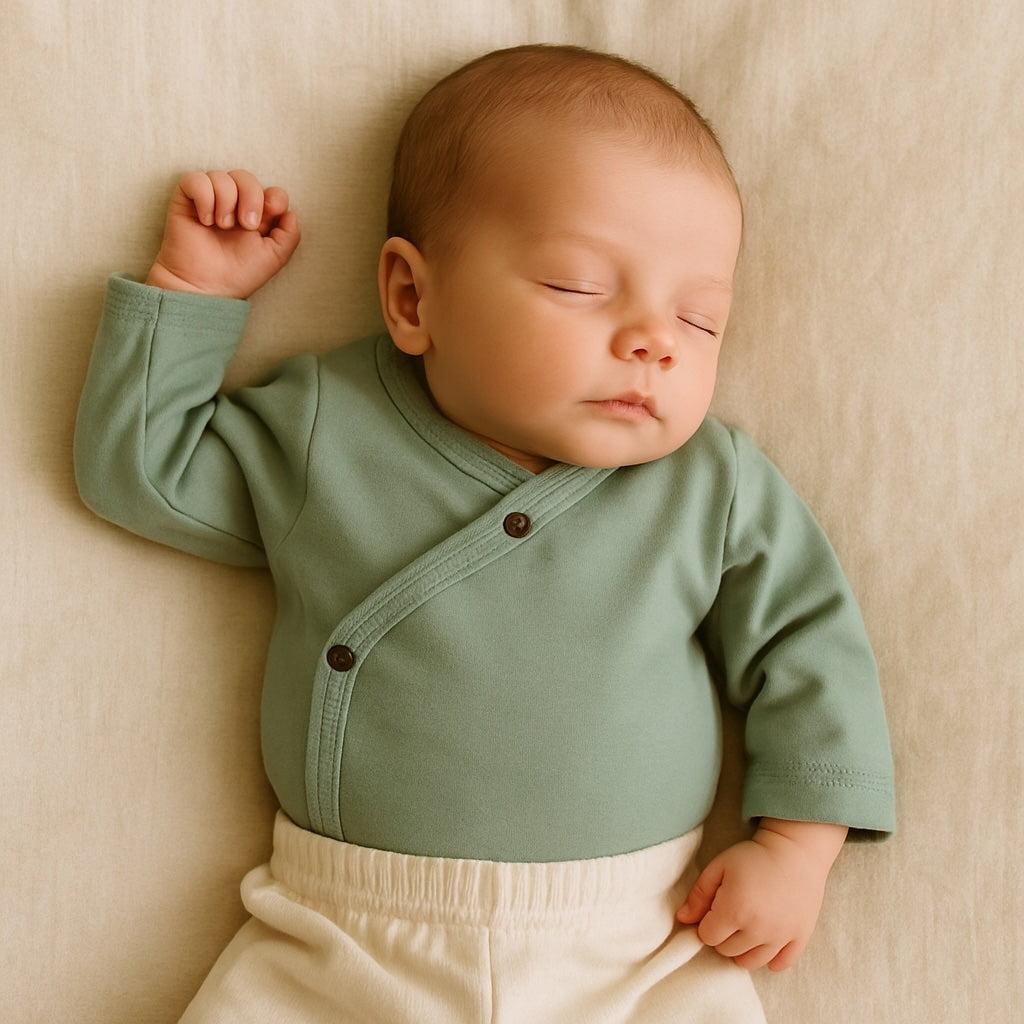 long bodysuit | Basil Green - Aaria Tees Aaria Tees