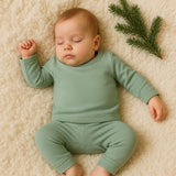baby pajamas | Basil Green - Aaria Tees Aaria Tees