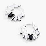 Crystal Bat Hoop Earrings - Aaria Tees Aaria Tees