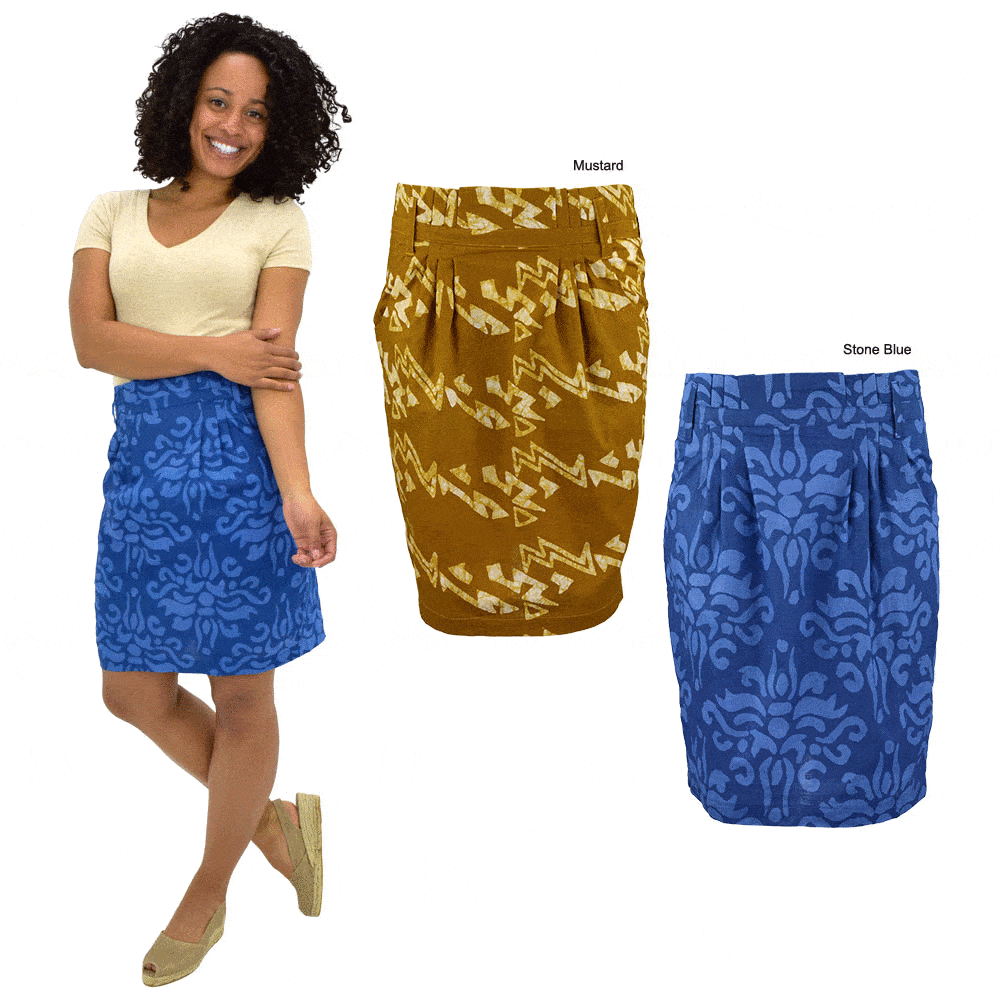 Batik Pleated Skirt - Aaria Tees Aaria Tees