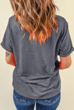 Gray Spooky Season Playful Halloween Graphic T Shirt Aaria Tees