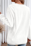 White Glittering Heart Printed Corded Valentines Pullover Sweatshirt - Aaria Tees Aaria Tees