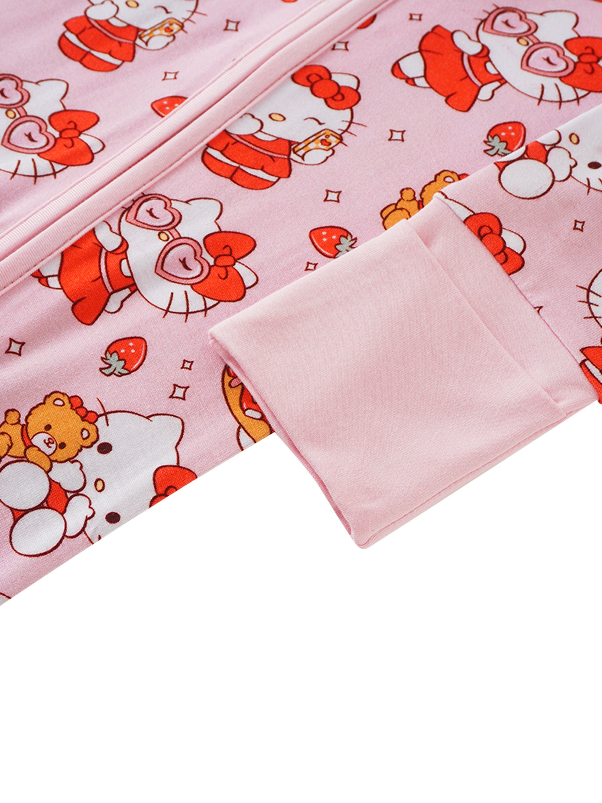 PoshTOT Sanrio Hello Kitty Bamboo Baby Convertible Zippy Romper - Aaria Tees Aaria Tees