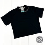 Be The Good Embroidered Waist Length Crop Tee - Aaria Tees Aaria Tees