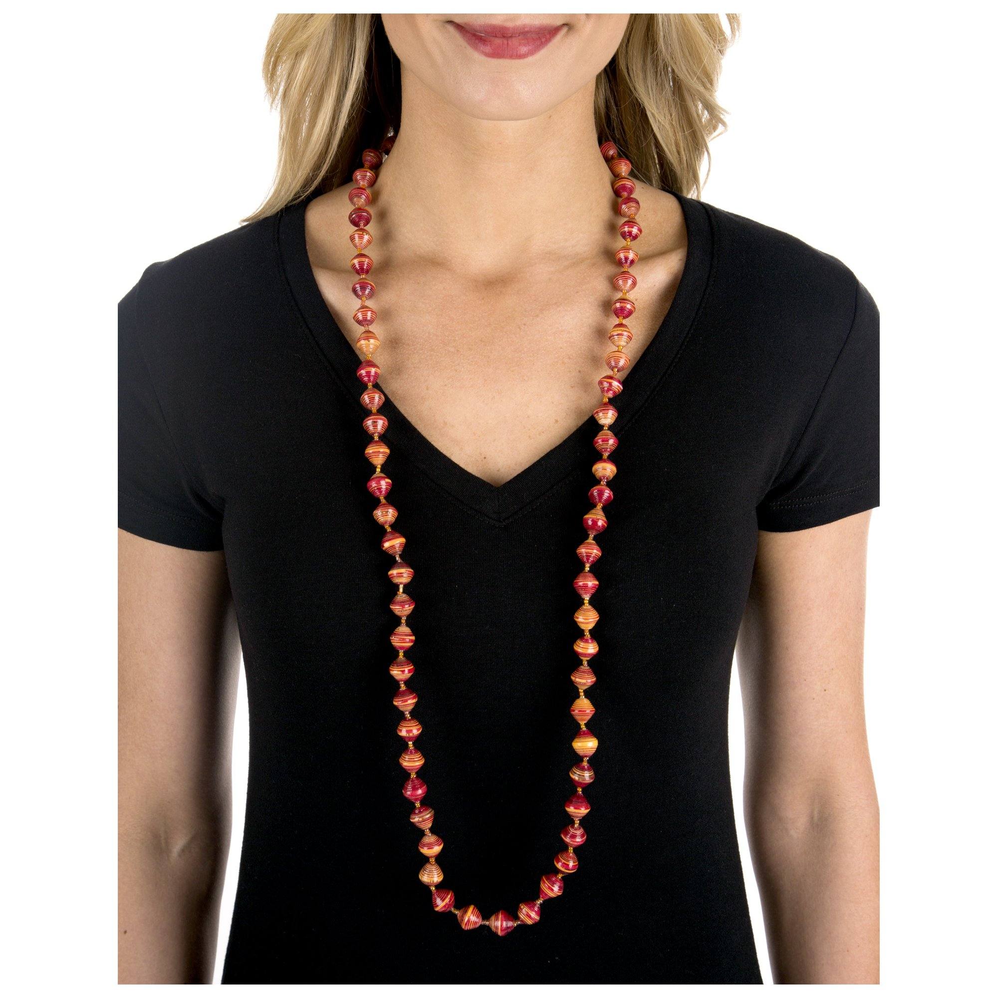 BeadforLife Sanyu Long Necklace - Aaria Tees Aaria Tees