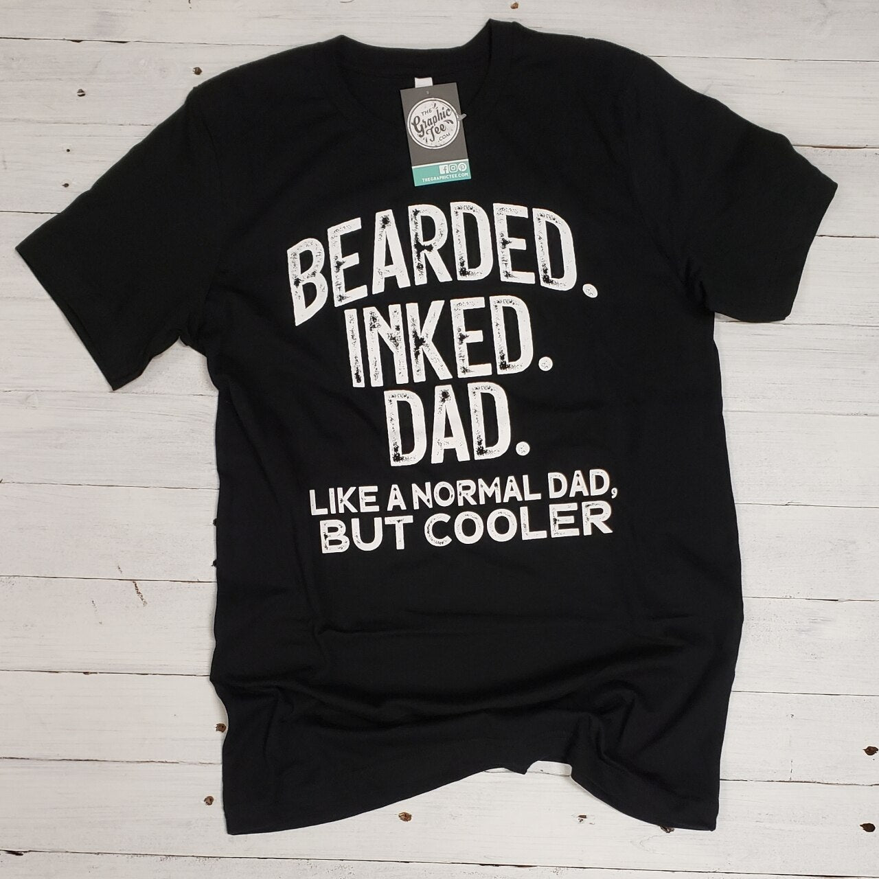 Bearded Inked Dad Tee - Aaria Tees Aaria Tees