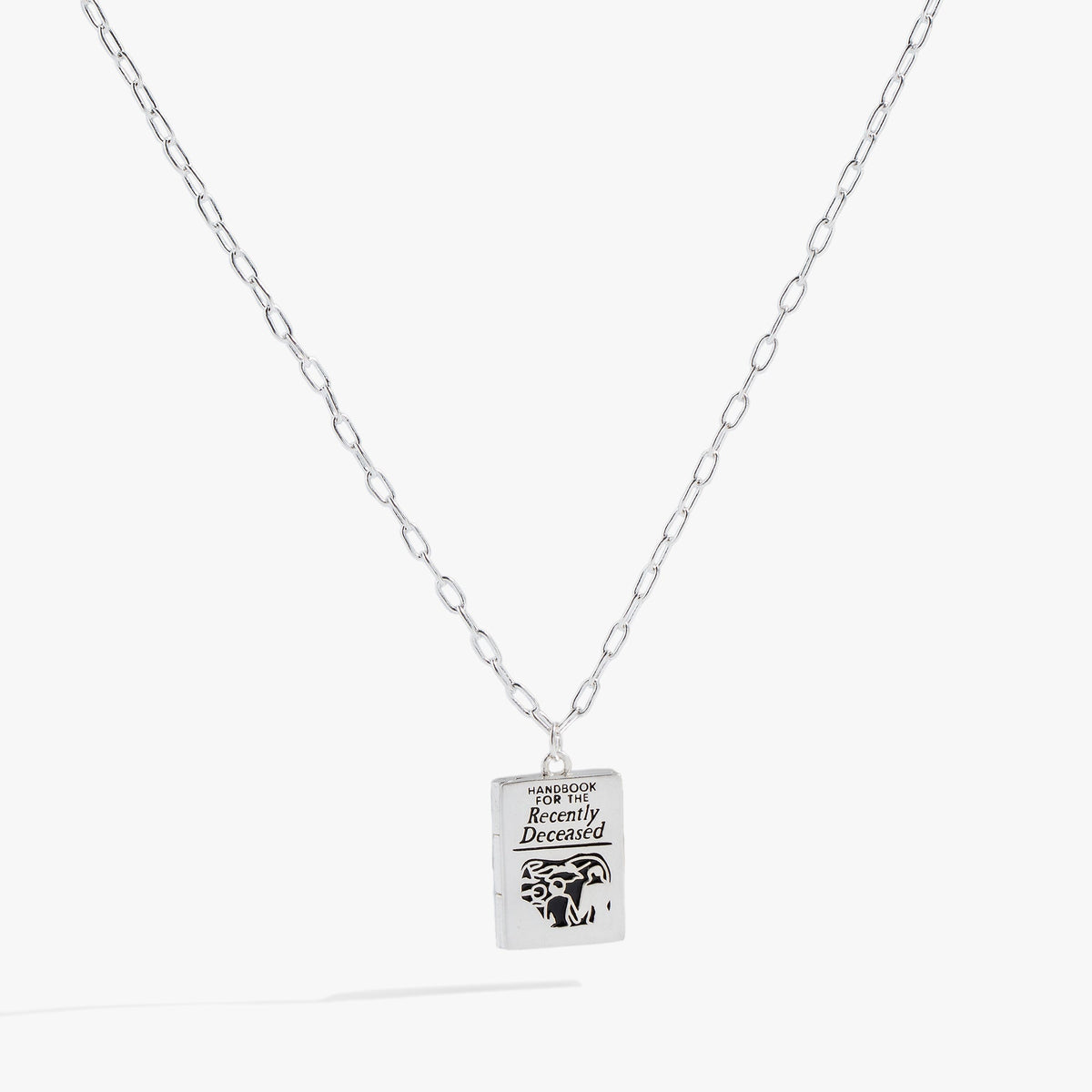 BEETLEJUICE™ 'Handbook for the Recently Deceased' Pendant Necklace - Aaria Tees