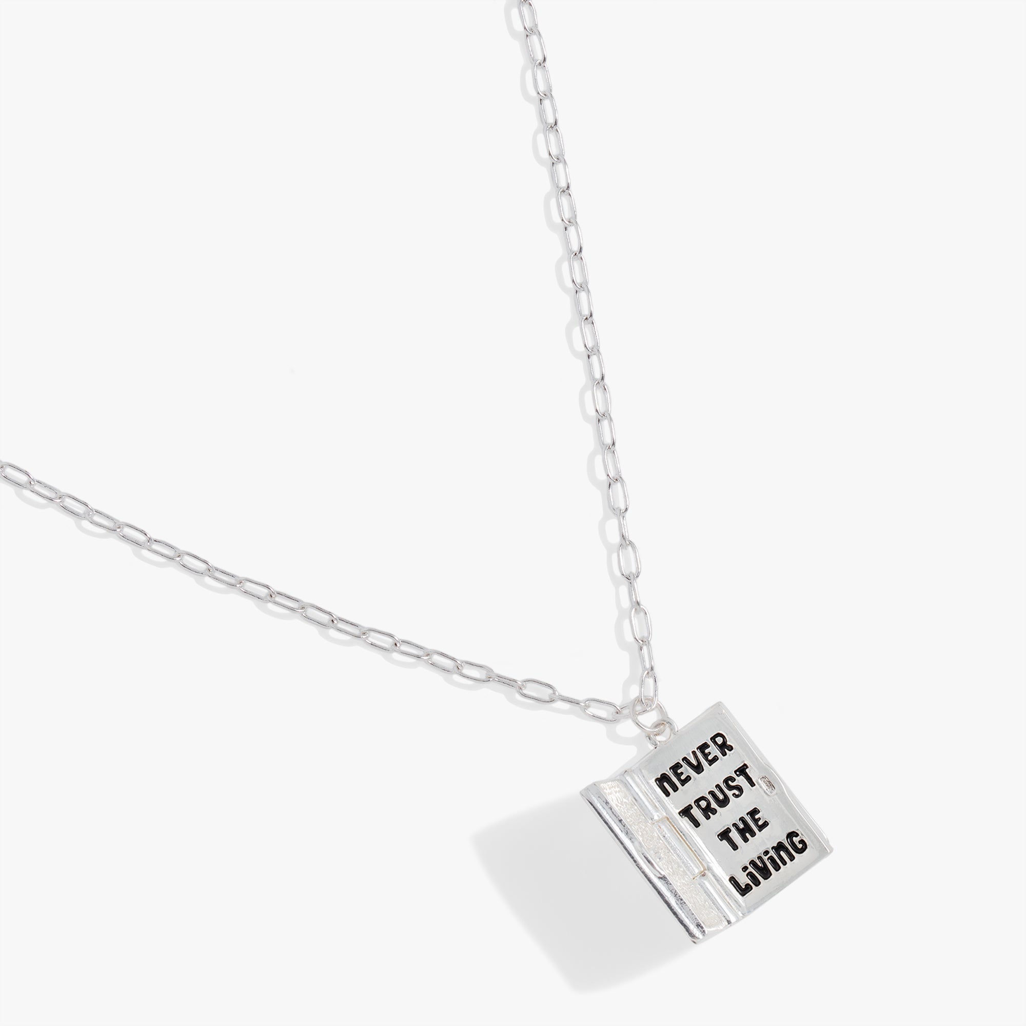 BEETLEJUICE™ 'Handbook for the Recently Deceased' Pendant Necklace - Aaria Tees Aaria Tees