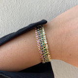 Bezel Tennis Bracelet- Sapphire Aaria Tees