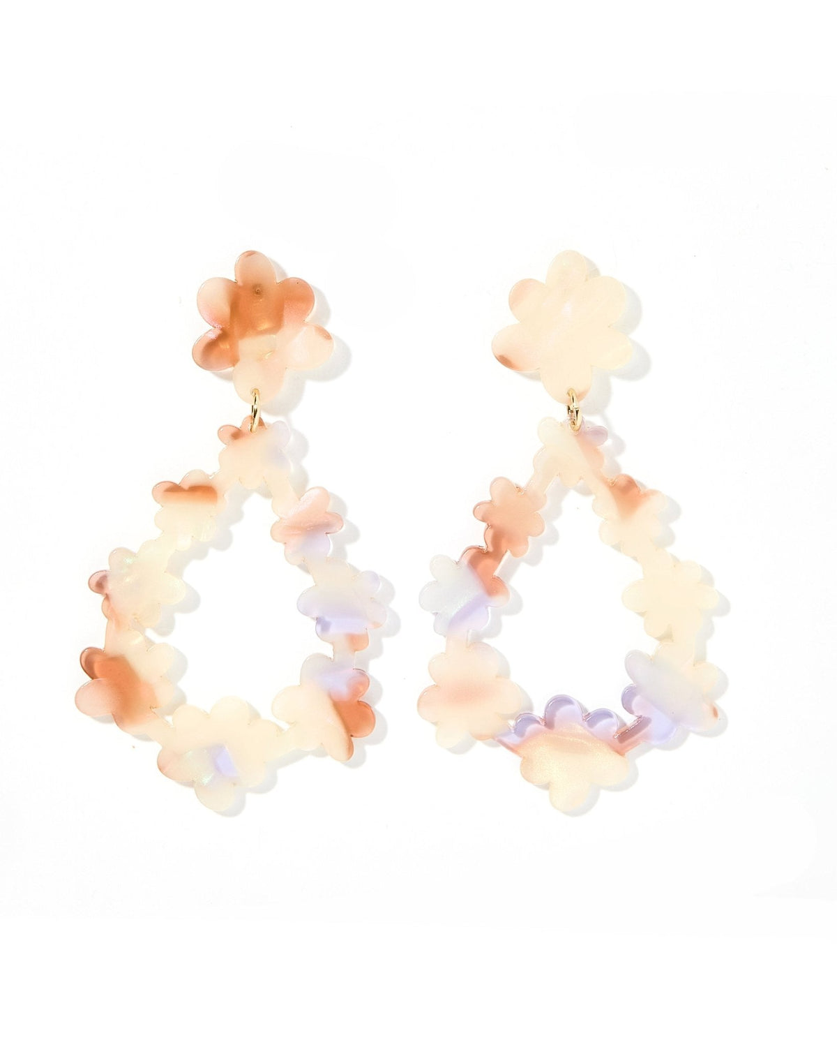 Bianca Statement Earrings - Lavender Honey - Aaria Tees